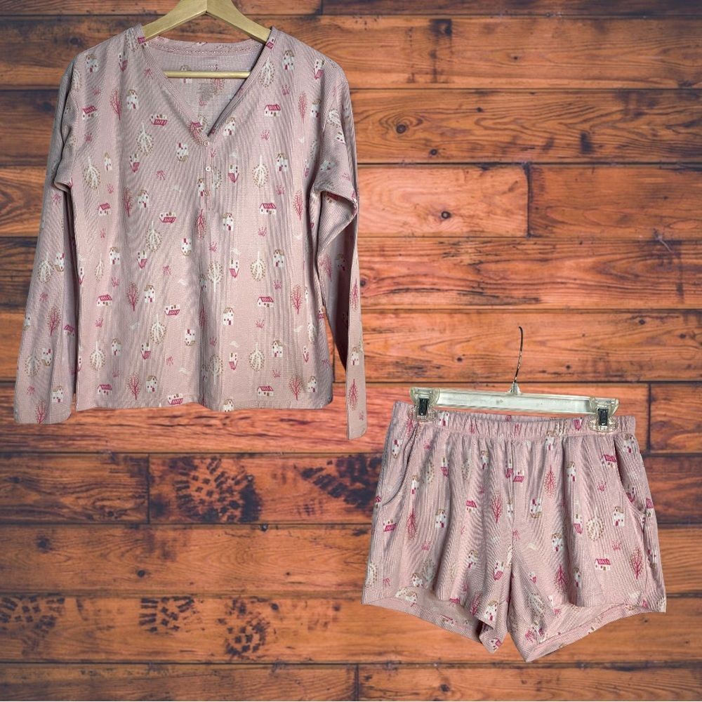 LC Lauren Conrad Pink Pajama Set